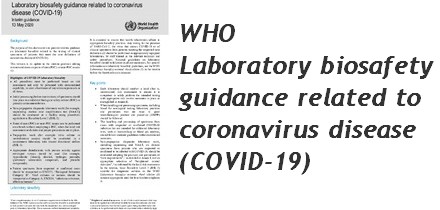 Guía de bioseguridad de laboratorio relacionada con la enfermedad por coronavirus (COVID-19) de la OMS